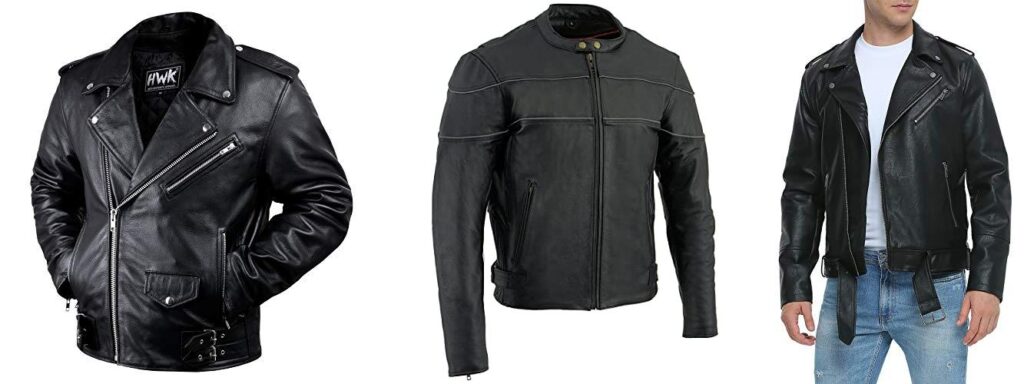 Budget Leather Motorcycle Jacket combined image