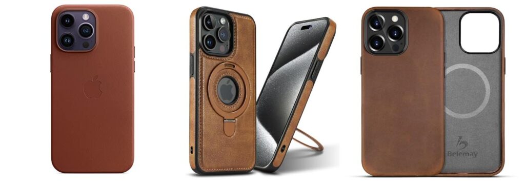 Iphone 14 Pro Max Case Leather combined image