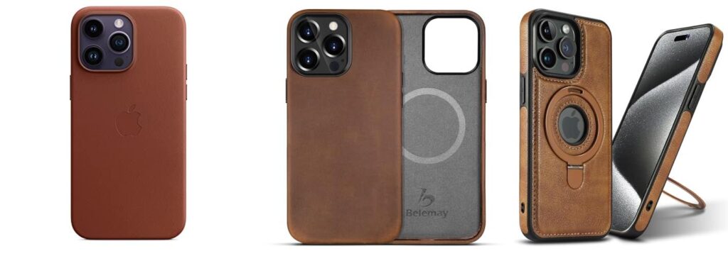 Iphone 14 Pro Max Leather Cases combined image