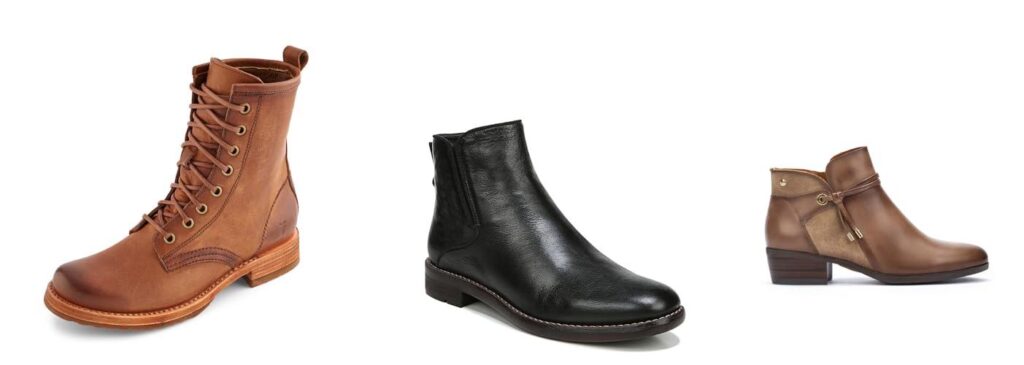 Italian Leather Boots For Womens combined image
