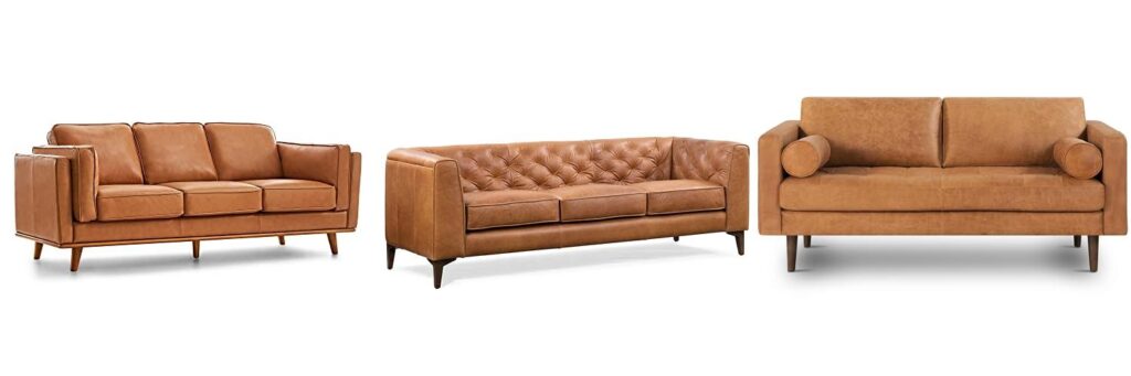Italian Leather Sofa combined image