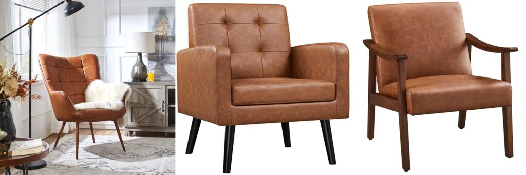 Leather Accent Chairs combined image