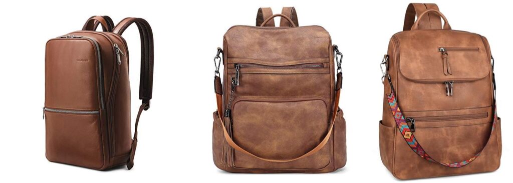 Leather Backpack For Women combined image