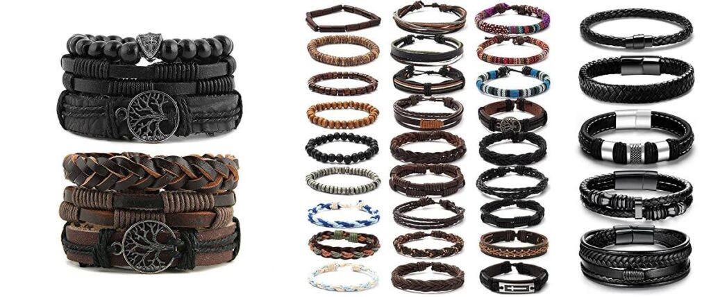 Leather Bracelets For Men combined image