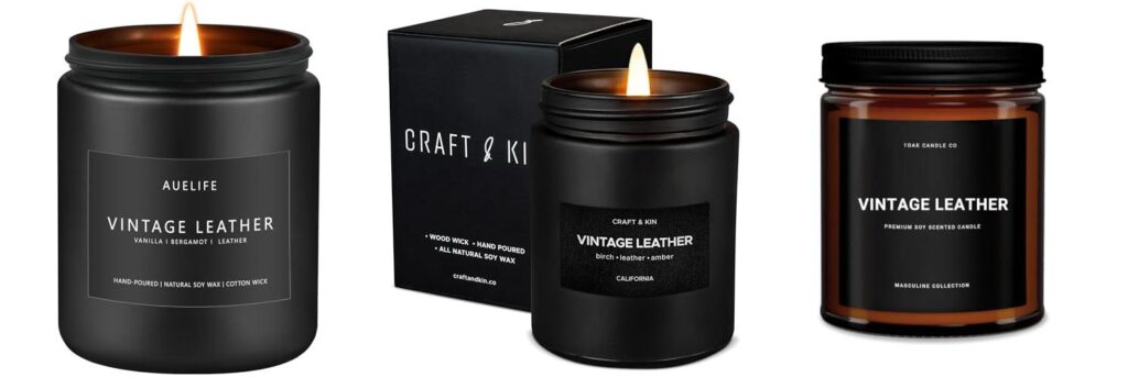 Leather Candle combined image