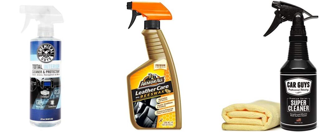 Leather Car Interior Cleaner combined image