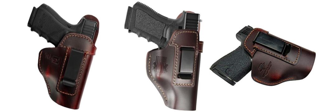 Leather Concealed Carry Holster combined image