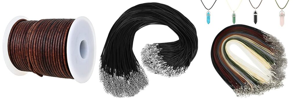 Leather Cord For Necklaces combined image
