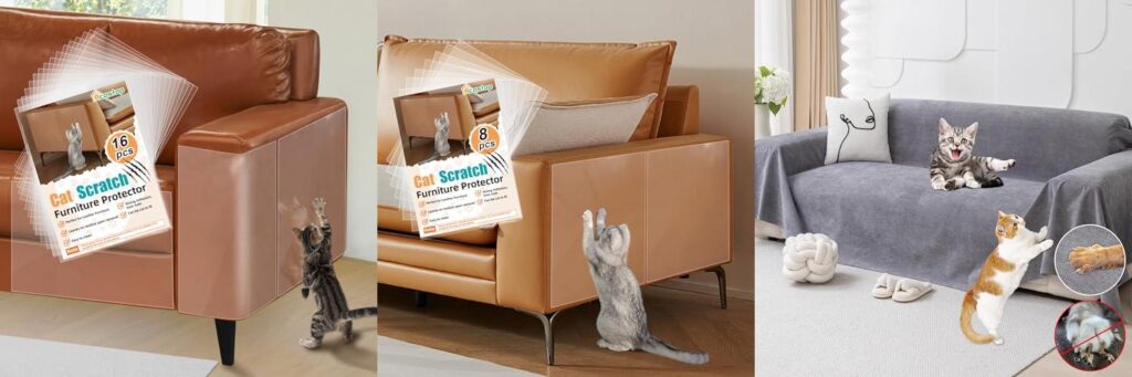 Leather Couch Covers For Cats combined image