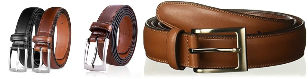 Leather Dress Belt combined image