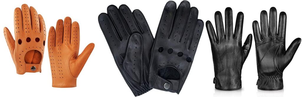 Leather Driving Gloves combined image