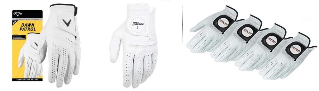 Leather Golf Glove combined image