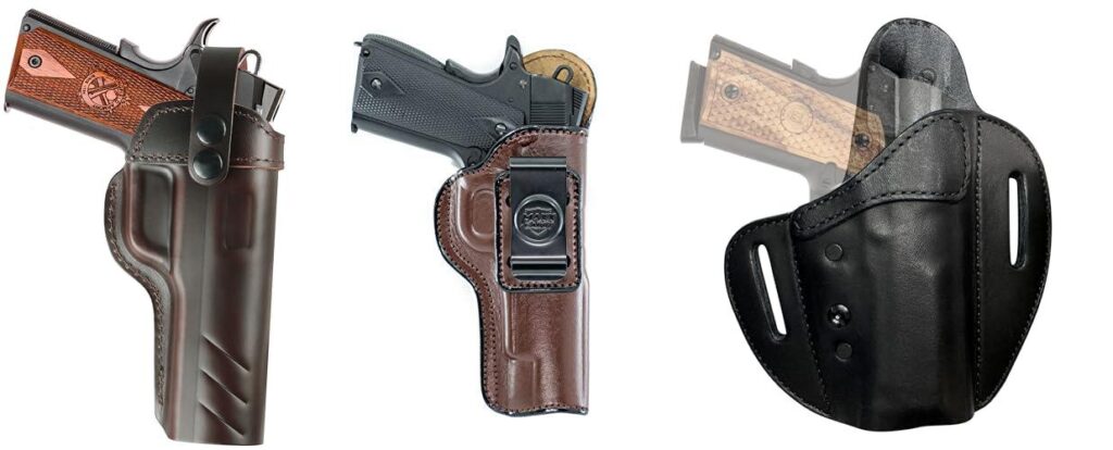 Leather Holster For 1911 Commander combined image