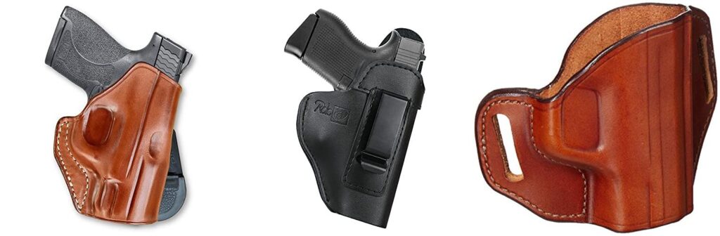 Leather Holster For Mp Shield 9mm combined image