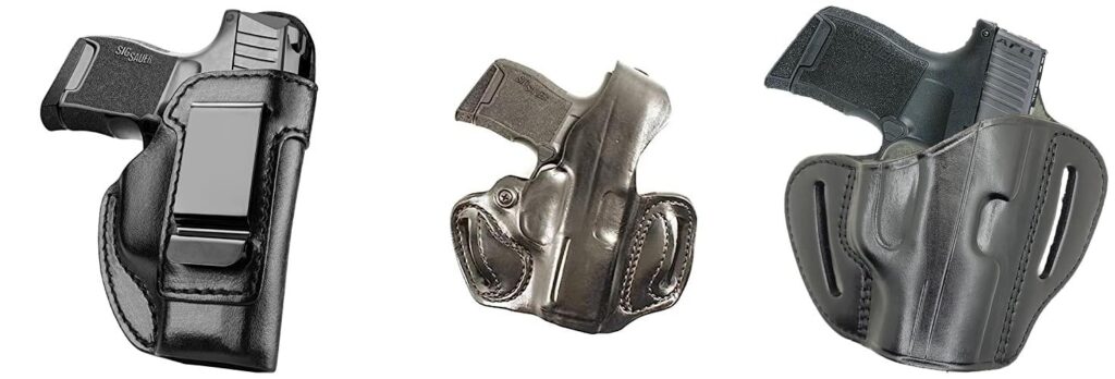 Leather Holster For Sig P365 combined image