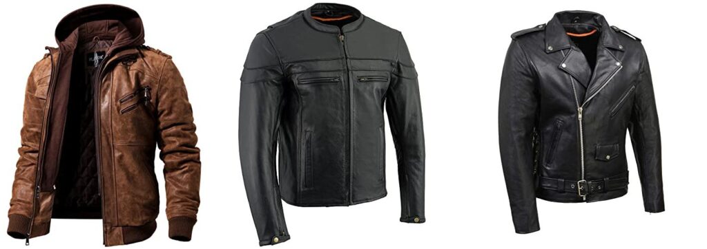 Leather Motorcycle Jacket combined image