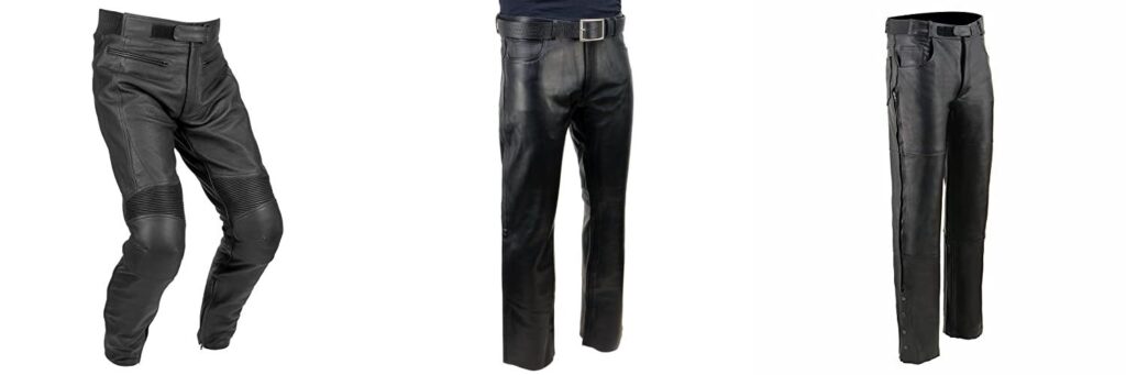 Leather Motorcycle Pants combined image
