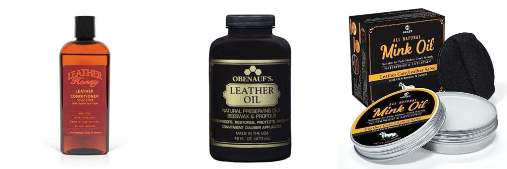 Leather Oil combined image