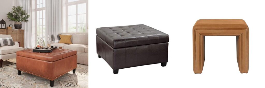 Leather Ottoman combined image