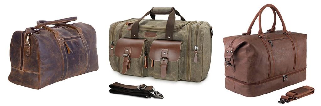 Leather Overnight Bag combined image