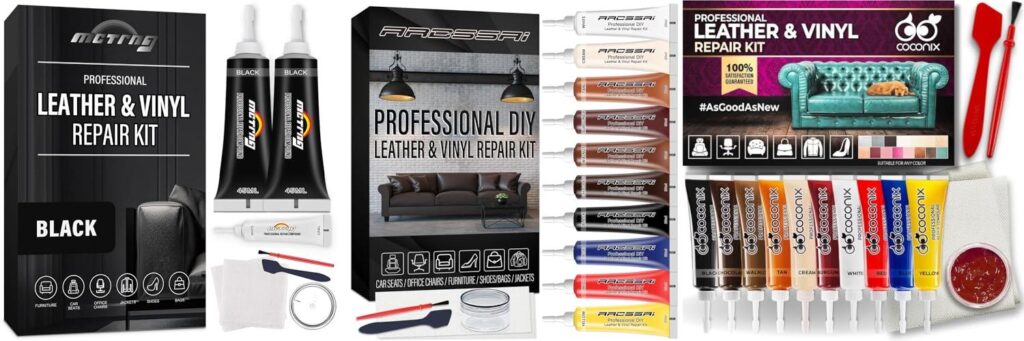 Leather Repair Kit For Cars combined image