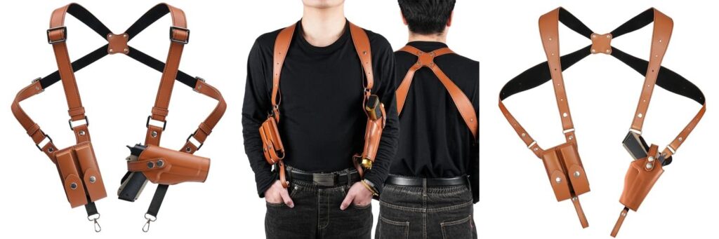 Leather Shoulder Holster combined image