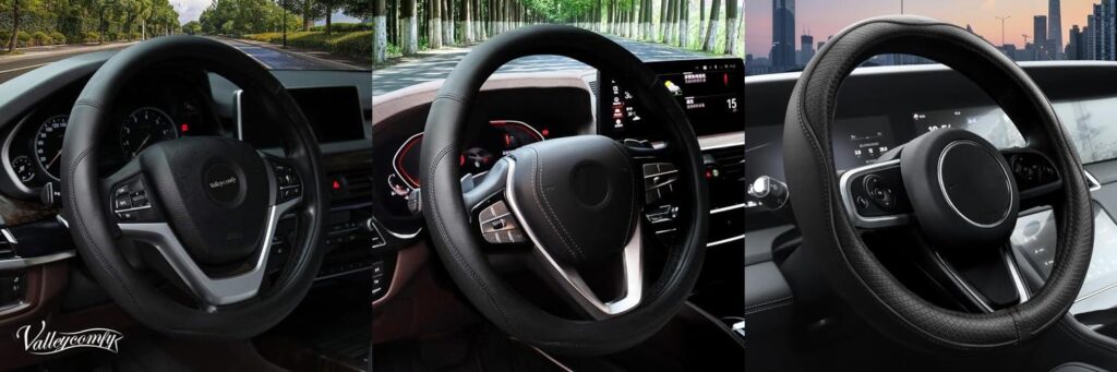Leather Steering Wheel Cover combined image
