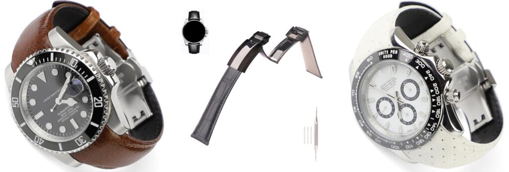 Leather Strap For Rolex combined image