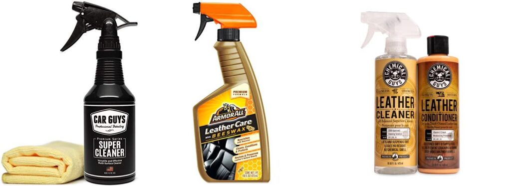 Leather Upholstery Cleaner For Cars combined image