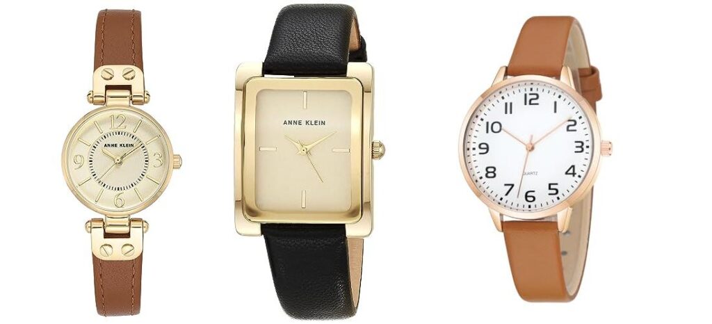 Leather Watches For Ladies combined image