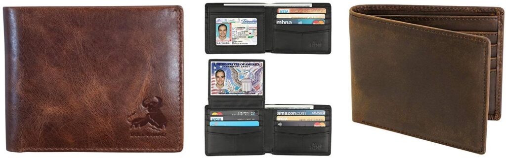 Mens Leather Rfid Wallet combined image