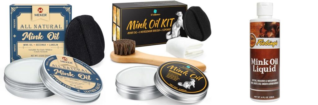 Mink Oil For Leather combined image