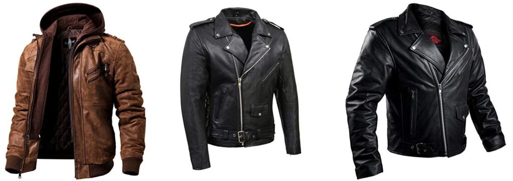 Motorcycle Leather Jackets combined image