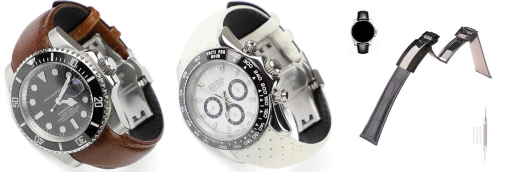 Rolex Leather Strap combined image