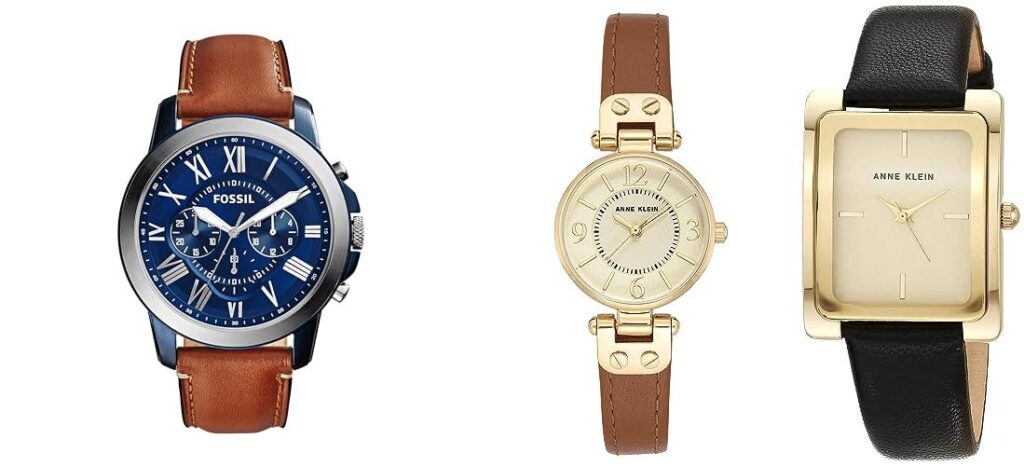 Watch With Leather Strap combined image