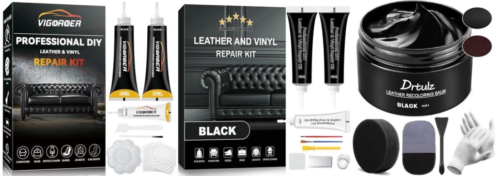 Black Leather Repair Kit combined image