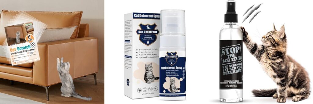 Cat Repellent For Leather Furniture combined image