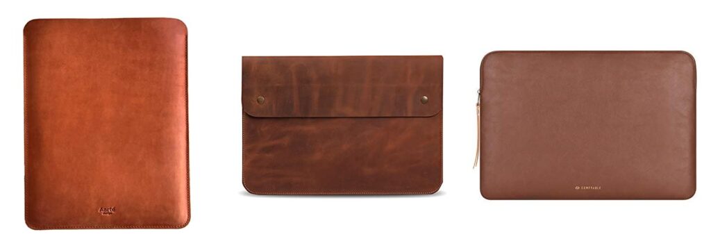 Genuine Leather Laptop Sleeve combined image