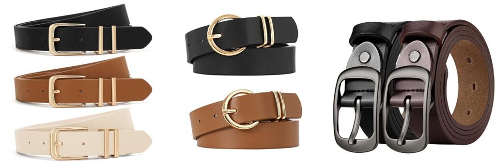 Ladies Leather Belts combined image