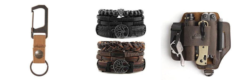 Leather Accessories For Men combined image