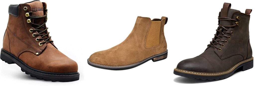 Leather Boots For Men combined image