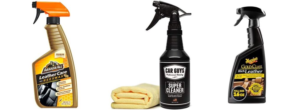 Leather Car Cleaner combined image