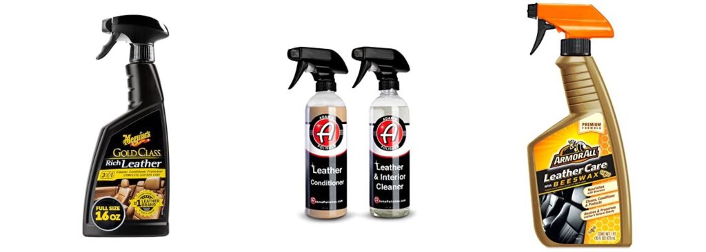 Leather Care Products For Car Seats combined image