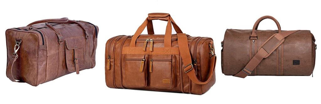 Leather Carry On Bag combined image 1