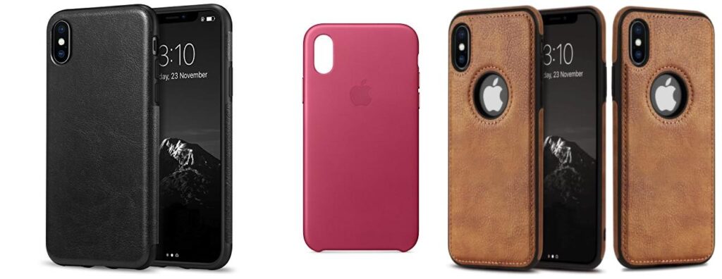 Leather Case Iphone X combined image