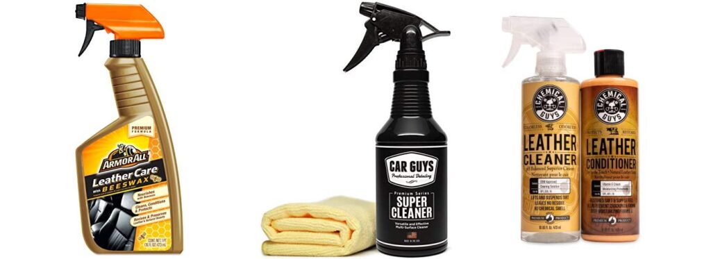 Leather Cleaner For Car Seats combined image