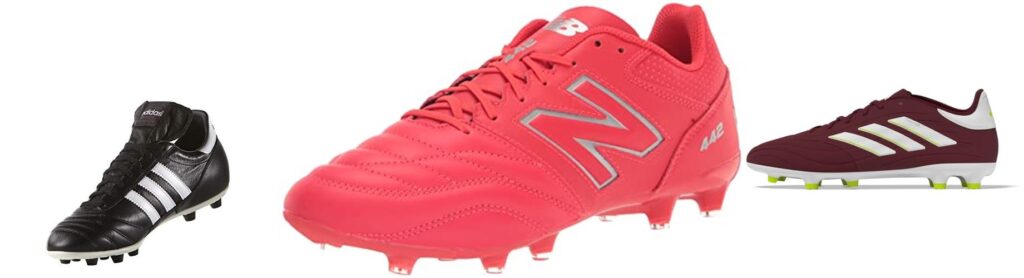 Leather Cleats Soccer combined image