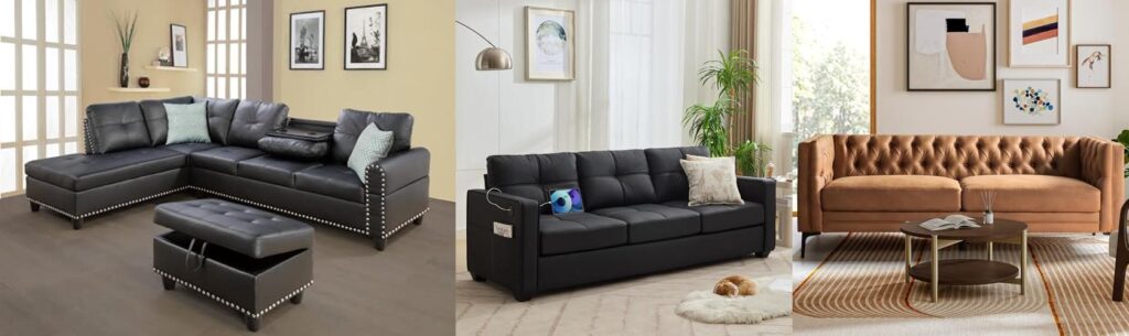 Leather Couches combined image