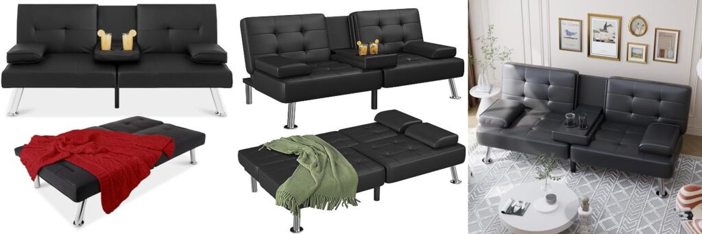 Leather Futon combined image