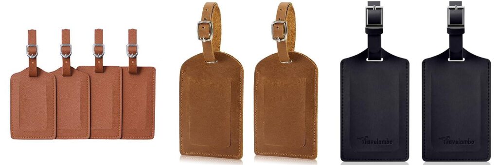 Leather Luggage Tags combined image